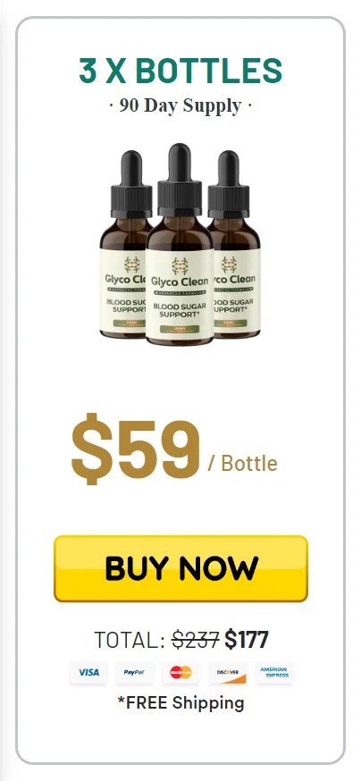 GlycoClean™ 3 bottles pricing